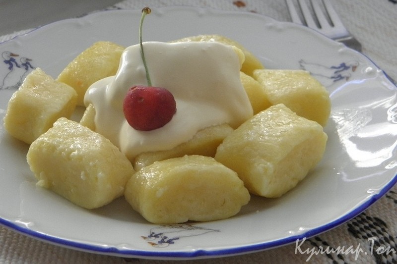 Творожные галушки