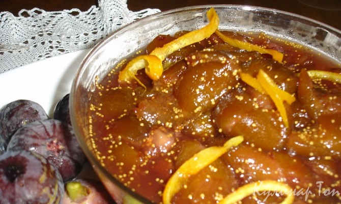 Варенье из инжира с лимонными корочками