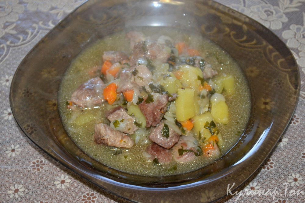 Жаркое из свинины с овощами в горшочке в духовке