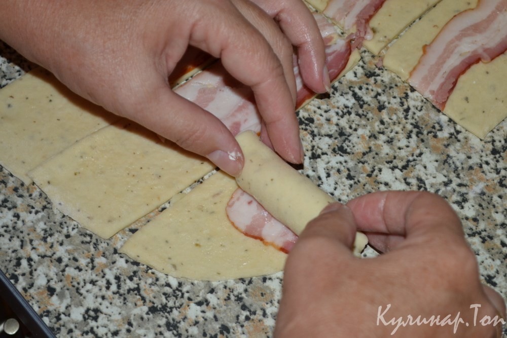 Ароматные булочки с беконом