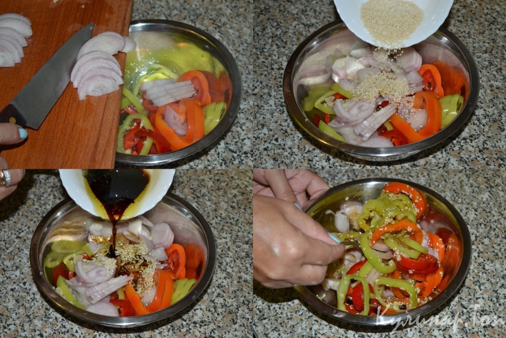 Быстрая закуска из сладкого перца