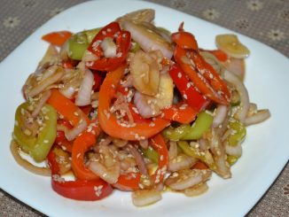Быстрая закуска из сладкого перца