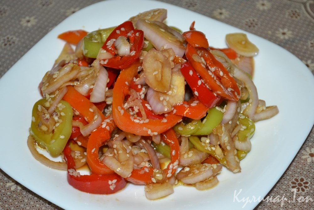 Быстрая закуска из сладкого перца