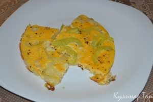 Омлет с болгарским перцем