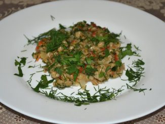 Перловка с овощами в духовке