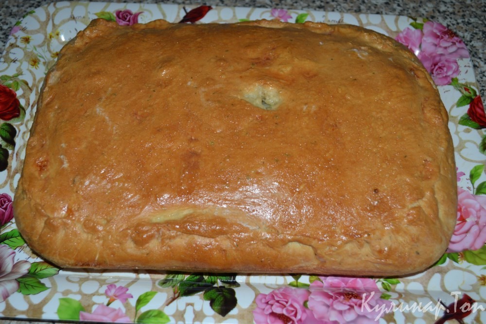 Пирог с картофелем и капустой