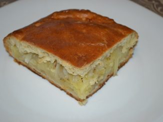 Пирог с картофелем и капустой