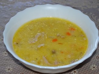 Суп из плавленых сырков c курицей