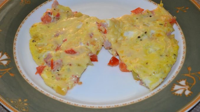 Яичница с овощами и копченой курицей-08 Яичница с овощами и копченой курицей