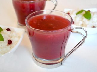 Брусничный кисель