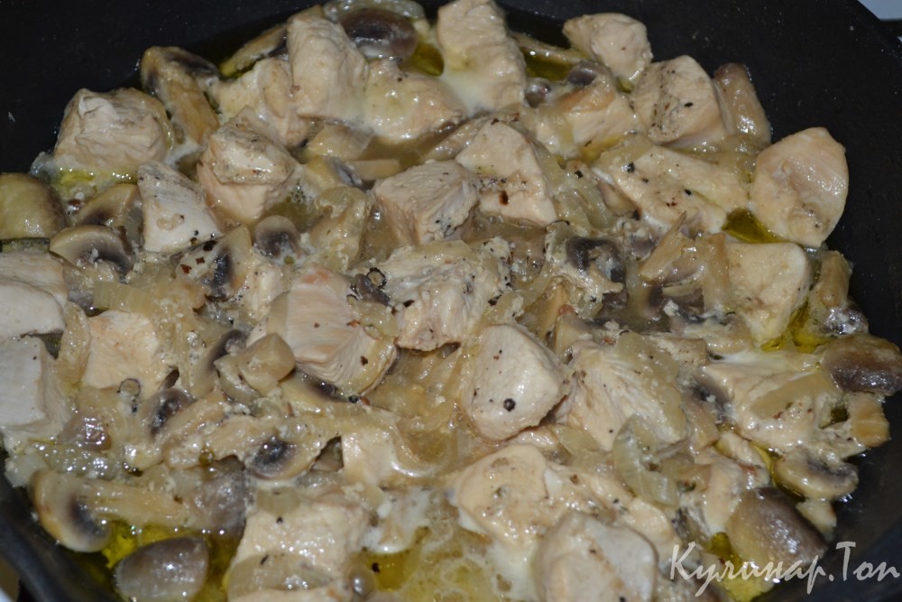 Курица с шампиньонами