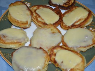 Оладьи с сыром и чесноком