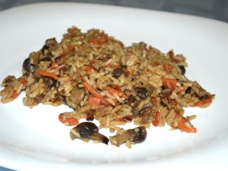 Плов с шампиньонами