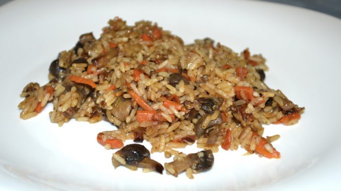Плов с шампиньонами-05 Плов с шампиньонами