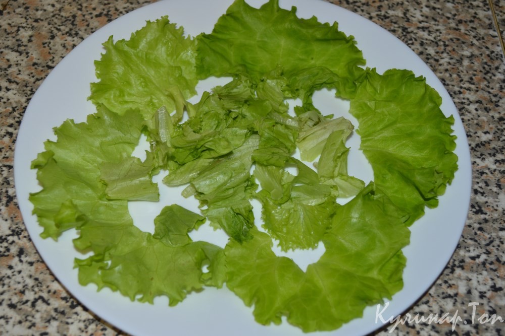 Салат из кальмаров с морской капустой