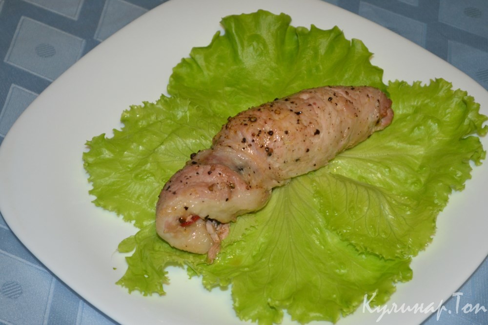 Свиные рулетики с начинкой