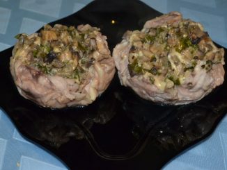 Бомбочки из курицы с шампиньонами