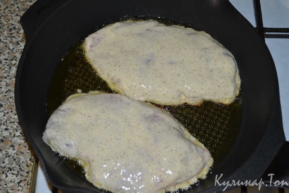 Куриные отбивные в кляре