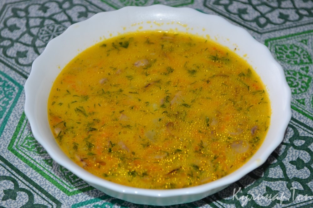 Сырный суп с шампиньонами