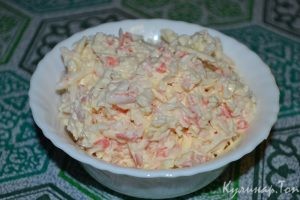 Острый крабовый салат
