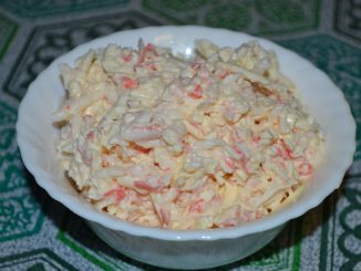 Острый крабовый салат