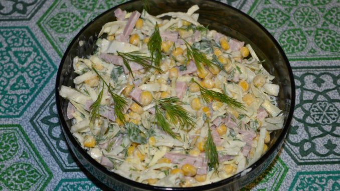 Салат с капустой и кукурузой-13 Салат с капустой и кукурузой