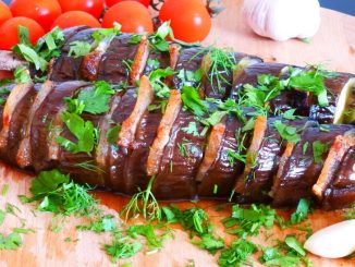 Баклажаны с курдючным или копченым салом