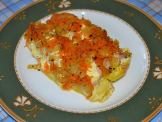 Горбуша с овощами в духовке