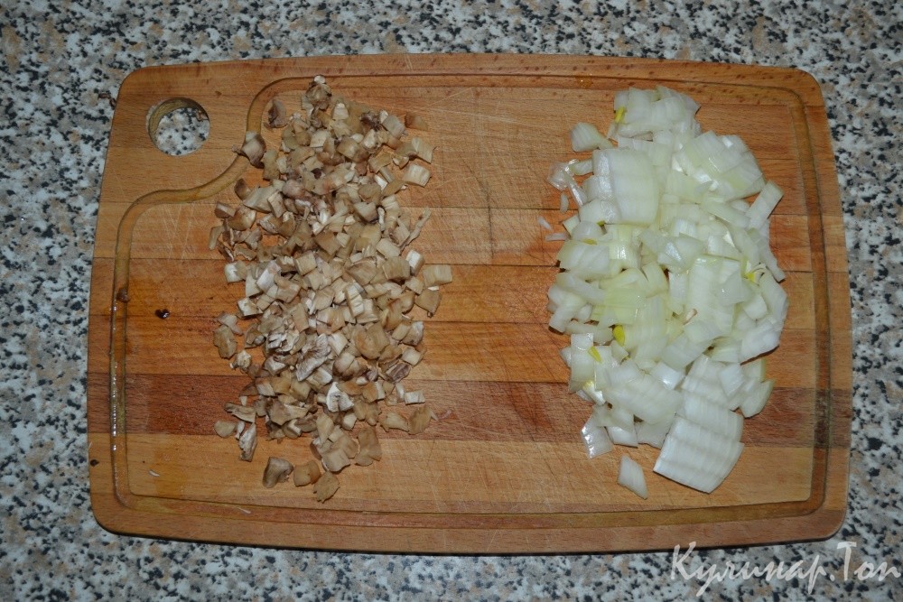 Горячая закуска из шампиньонов
