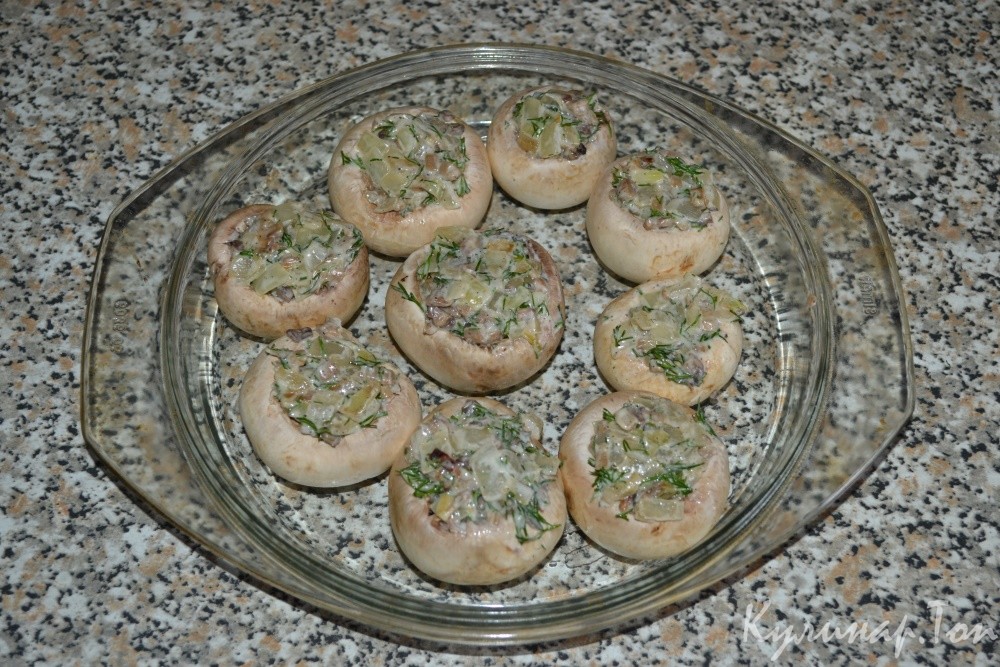 Горячая закуска из шампиньонов