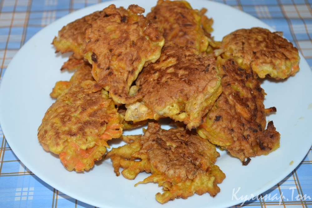 Морковные оладьи
