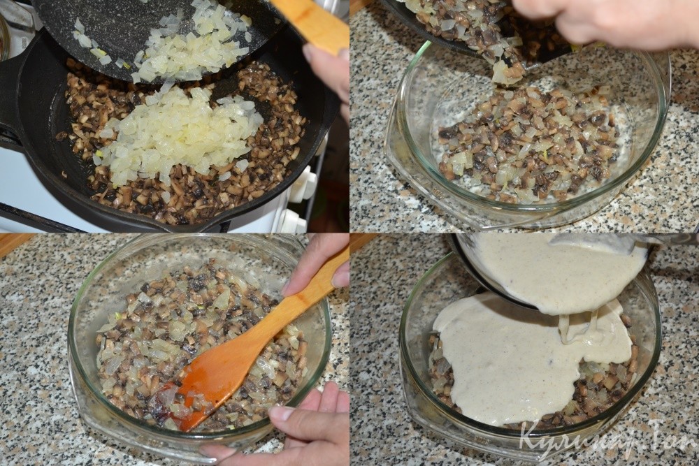 Жюльен с грибами