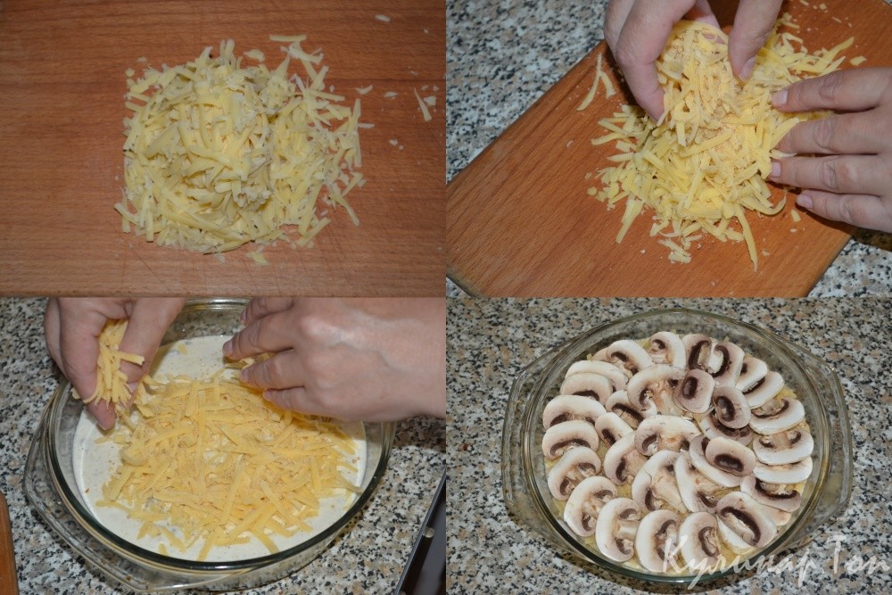 Жюльен с грибами
