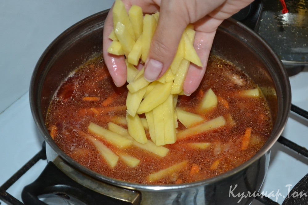 Борщ с курицей