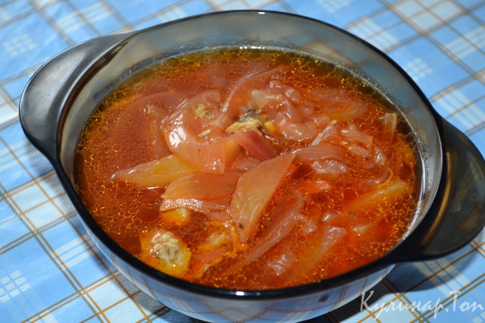 Борщ с курицей