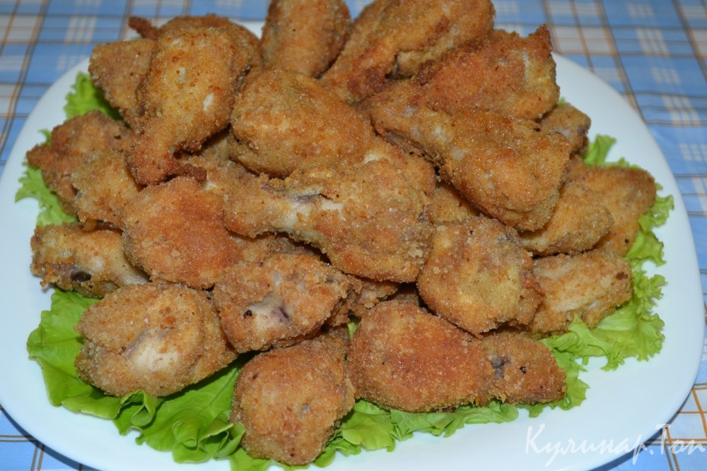 Крылышки в панировке