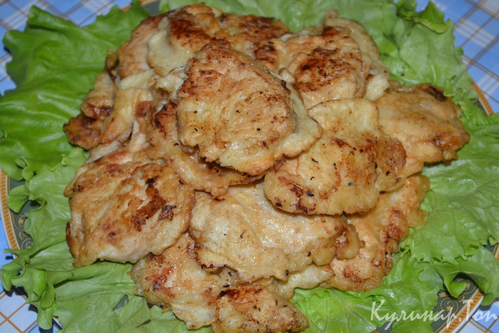 Куриная грудка в пивном кляре