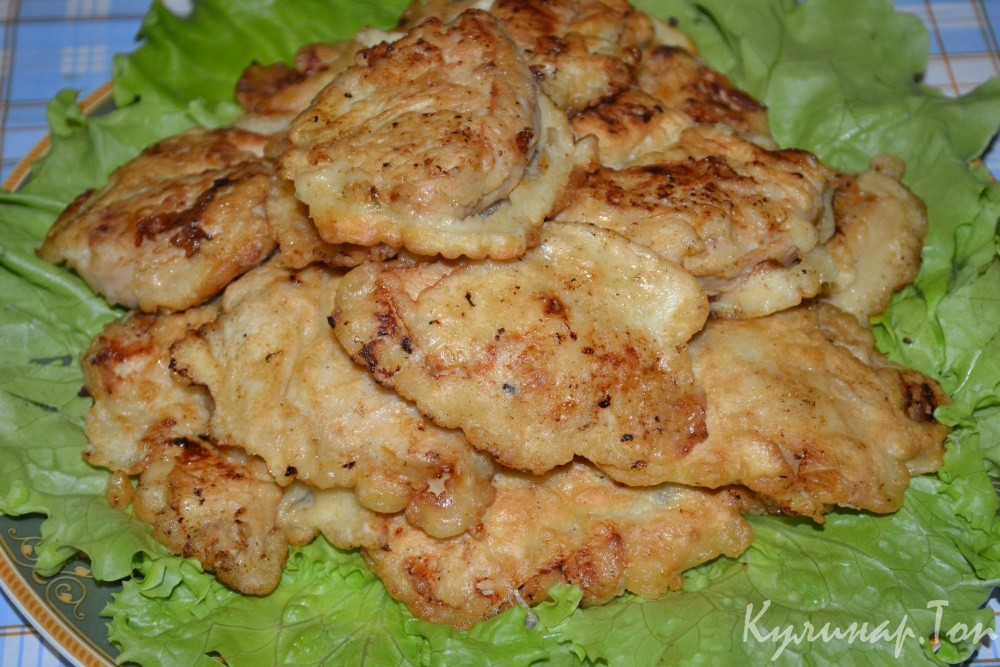 Куриная грудка в пивном кляре
