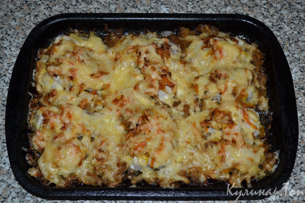 Скумбрия с капустой в духовке