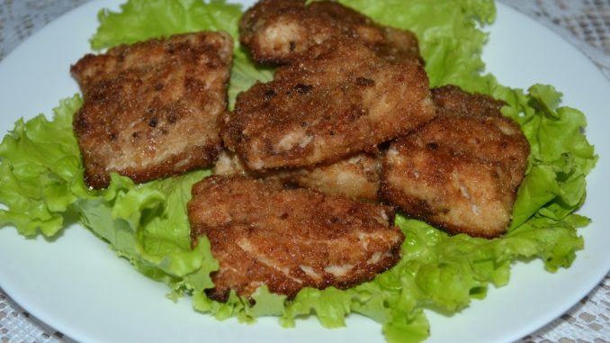 Жареная скумбрия в панировочных сухарях-07 Жареная скумбрия в панировочных сухарях
