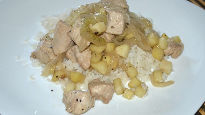 Индейка с яблоками и луком-08 Индейка с яблоками и луком