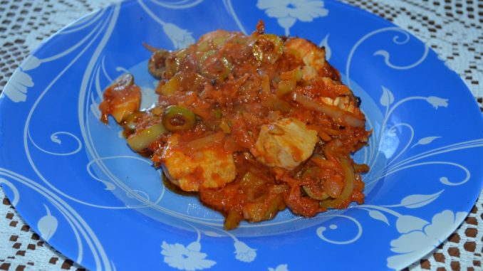 Курица в томатном соусе с оливками-09 Курица в томатном соусе с оливками