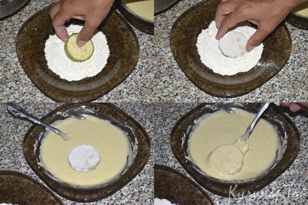 Кабачки в чесночном кляре
