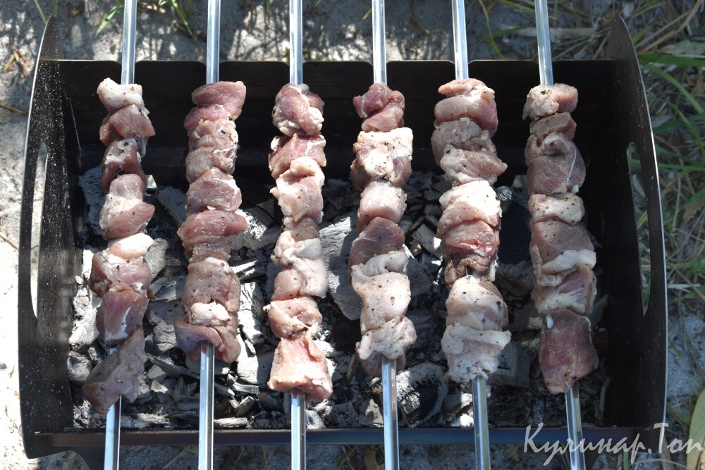 Классический шашлык из свинины