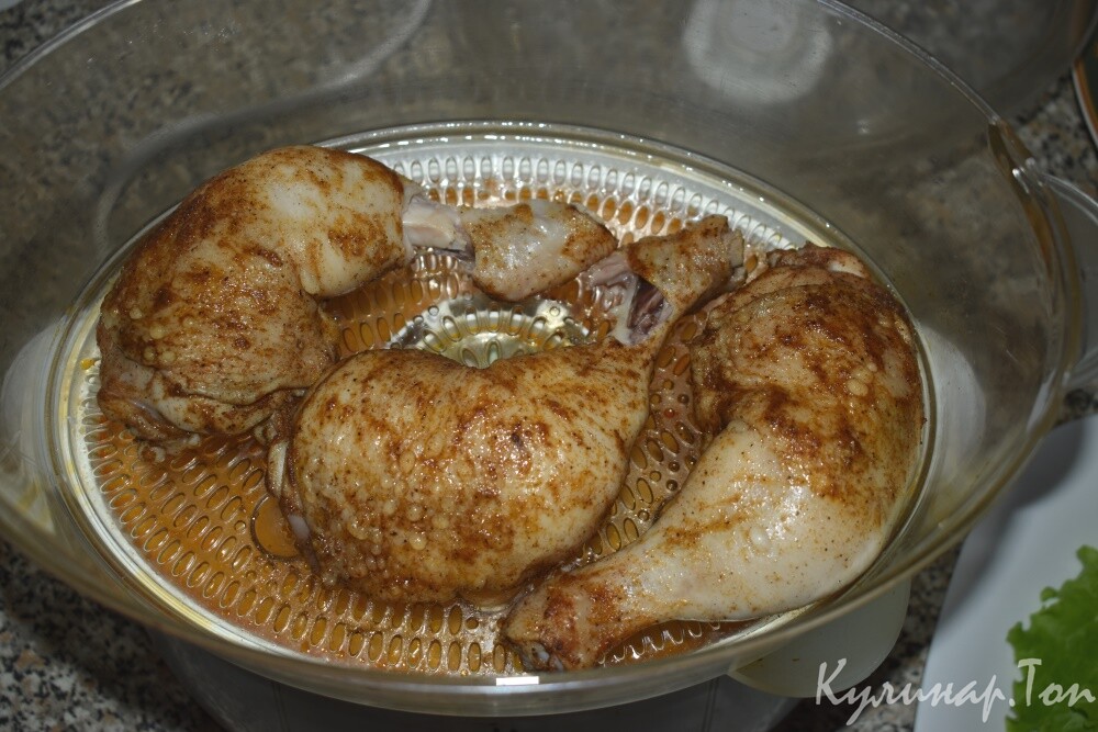 Курица с паприкой на пару