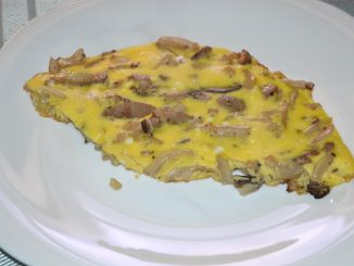 Яичница с шампиньонами