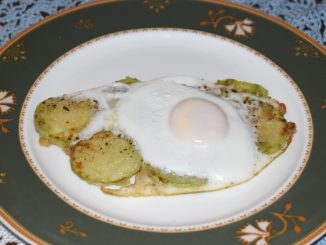 Яичница с кабачком