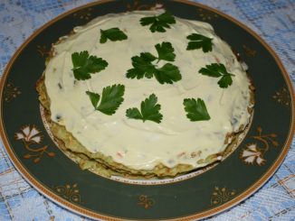 Кабачковый торт-закуска