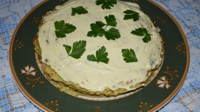 Кабачковый торт-закуска-09 Кабачковый торт-закуска