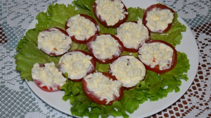 Закуска из помидоров с сыром-08 Закуска из помидоров с сыром